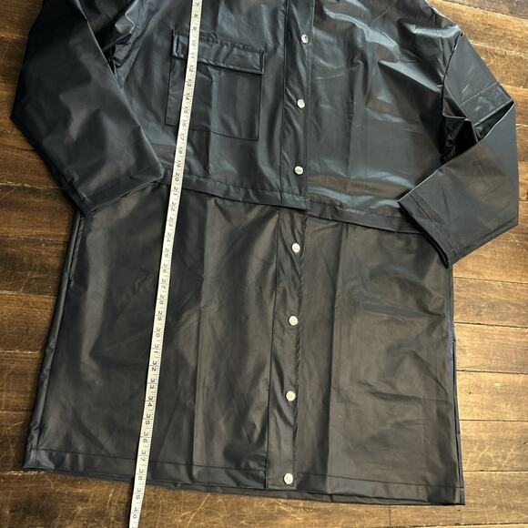 Fabletics Kenna Deep Navy Convertible Jacket Water Resistant Hood Pockets Sz 1X - Picture 2 of 11